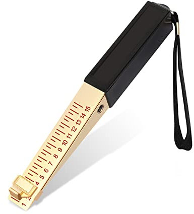 Door Gap Measuring Tool, 1-15mm Fire Door Gap Gauge Checker Tool Engineering Ruler, Feeler Gauges for House Engineering Inspection Flatness Measuring Tool Ruler(0.5mm/0.2mm) (0.5mm)