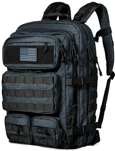Falko Tactical Backpack for Men and Women 50L Backpack 2.4x Stronger Large Military Molle Rucksack, Bugout Backpack Outdoors