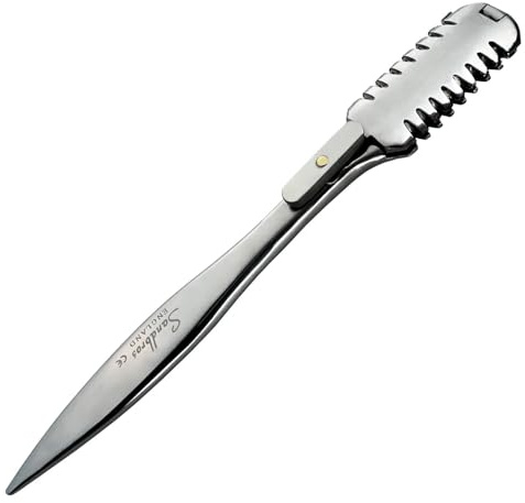 SANDBROS PRO Hair Cutting Trimmer Razor, Hairdressing Styling Razor & Shaper & Thinning Combs Texturizer THR