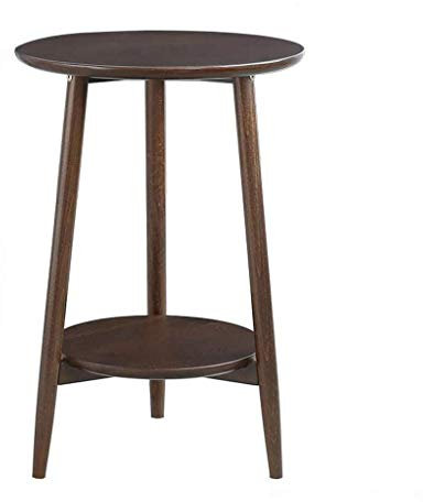 Antike Möbel, 2-stöckiger, einfach zu installierender Beistelltisch aus Holz, The Mall, Bekleidungsgeschäft, Möbelgeschäft, Blumenständer, Couchtisch (Farbe: A, Größe: 40 x 60 cm)