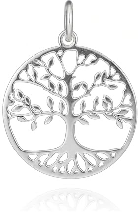 Passo Colgante árbol de la vida plata 925 - Estos colgantes mujer plata se envían en una cajita de regalo - Un regalo mujer ideal