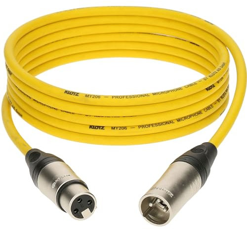 Klotz M1K5FM0100 Mikrofonkabel gelb 1 m - Mikrofonkabel