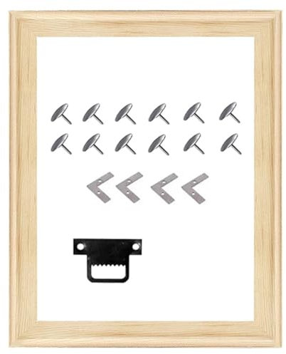 Cozylkx Wooden Stretcher Bars Canvas Stretcher Frames, 50x70cm Wooden Frame for Gallery Wrap, DIY Frame Kits for Painting, Cross Stitch, Posters (Natural Wood color)