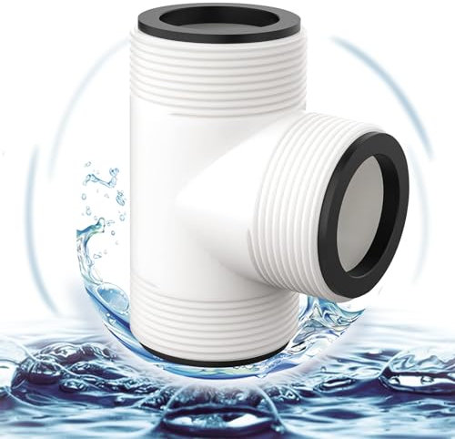 Adaptateur de tuyau de piscine de 38 mm, raccord de tuyau pour adaptateur de tuyau, raccord en T pour tuyau de piscine de 1,5