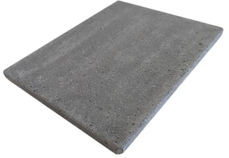 Large Baking Stone, Pizza Stone- Pizza Stone for Oven, Grill, BBQ and Gas Hob. 100% Natural Lava Stone. Made in Italy. 38cm x 30 x 2cm