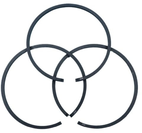 MKVAXR 46 mm x 1,5 mm Kolbenringe, for Jonsered 2054 2055 CS2156 CS2159 EPA Kettensäge 503289014 503289028 Kolbenring-Ring-Satz