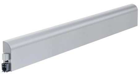 Athmer Wind-Ex Absenkdichtung für Türen zum Aufschrauben - Silber - 985 mm | kürzbar um 125 mm - Türbodendichtung - Zugluftstopper und Schallschutzdichtung für Türen gegen Zugluft und Geräusche