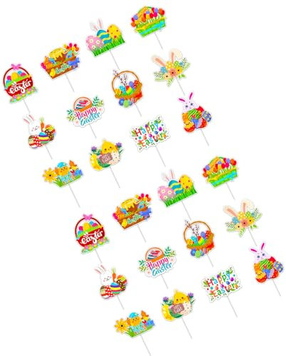 12/24 piezas para decoración de tartas, decoración de magdalenas, adorno para decoración de tartas de cumpleaños y bodas