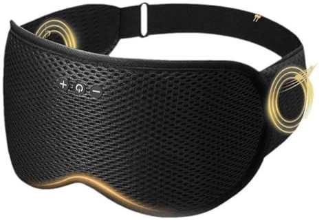 Fangxuee 3D-Kopfhörer zum Schlafen, Kabellos, Augenbinde, Weich, Waschbar, Bluetooth 5.4, Musik-Augenmaske, Freisprecheinrichtung, Kopfhörer, Verstellbar