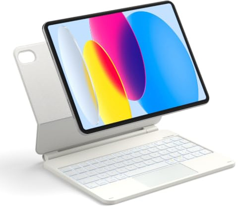 Inateck Coque Clavier iPad A16/10e Gén, Support Magnétique Flottant