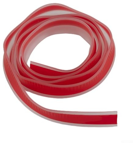 Jonikuper Bande de barrière d'eau en silicone de 1,5 m pour douches – Joint de rétention flexible pour séparation sèche et humide, compatible avec salles de bains sans courbes (transparent)