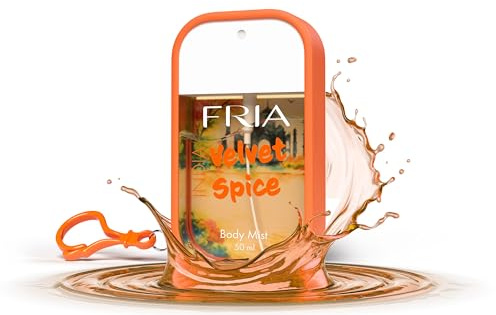 Fria Body Mist, parfymerat vatten för män och kvinnor, sammet doft kryddig kryddig med kardemumma, saffran och vanilj, kroppsspray, 50 ml