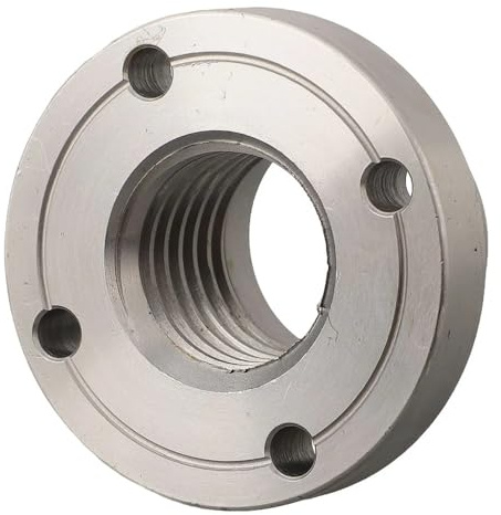 GOHAPY Piastra frontale flangiata da 2 pollici, 3 e 4, mandrino for tornio filettato 1 pollice*8TPI, for in acciaio pz(2inch)