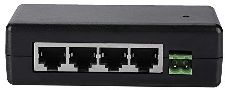 Injecteur POE d'alimentation,Tangxi Module d'alimentation POE 4 Ports DC12V-48V PC Hub Switch Router Injecteur Poe Commutateur Réseau/Ethernet Compatible avec IEEE802.3af sur Périphériques Réseau.