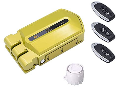 Cerradura Invisible con Alarma Golden Shield Alarm 120db con 3 mandos a distancia incopiables, con detección anticipada (Cuando fuercen la puerta antes de que la abran la alarma saltará)