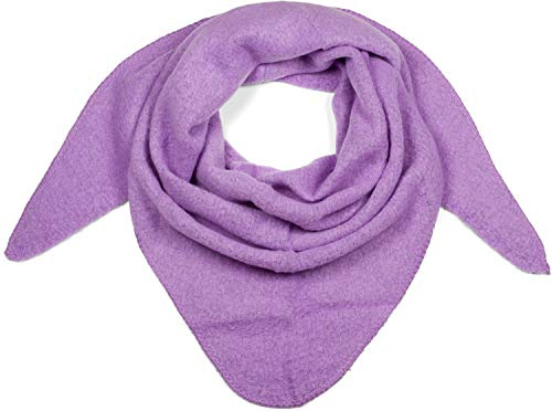 styleBREAKER Damen XXL Strick Dreieckstuch Viskose Wolle Mix | Leicht meliert, 188x80 cm Maß für flexible Stylings (als Schultertuch oder Cape), 80 % Naturfaser und 20 % Alpaka-Anteil.
