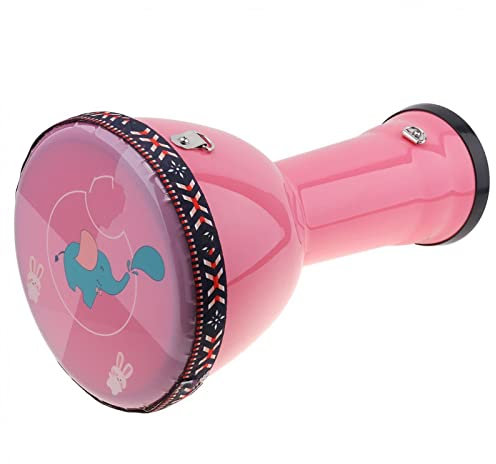 TSTS Djembe Trommel African Djembe Trommel 8 Zoll Abs Fass PVC Haut Leichte Kinder Handtrommel (Color : Pink)
