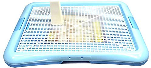 YANYUESHOP Orinatoio Piatto per Cani da Bagno per Animali Domestici, WC per Animali Domestici in ABS con Colonna per Cani Maschi, Design a Rete Facile da Pulire e Resistente agli Schizzi