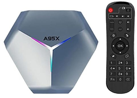 LIROM Android 11.0 TV Box, 4GB RAM + 128GB ROM Amlogics905x4 Quad-Core 64-Bit ARM with 2.4G Wifi 100/1000M Ethernet, Support H.265/3D/8K Ultra HD/BT 5.0/HDMI 2.0 Smart TV Box,4GB+128GB