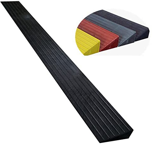 TOCTUS Rampe Für Türschwellen, Tragbare Rollstuhlrampe, Türschwellenrampe, Stufenrampe, rutschfeste Schwellenrampe 2–6cm Höhe, Kunststoff (Color : A, Size : 100x8x2cm)