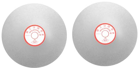 QUARKZMAN 2 Discos de Molienda de Diamante de 6 Grit 400 Disco Plano Recubierto de Diamante para Pulir y Lijar Rueda Abrasiva para Gemas Azulejos Porcelana Vidrio Piedra y Metal