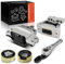 Frankberg 3x Soportes del Motor + 1x Cojinete de la caja de cambios + 1x Cojinete de soporte de par Compatible con A3 1.9 TDI 2003-2010 Golf V 1.9 TDI 2003-2008 Altea 1.9 TDi 2004-2023 1K0199555Q