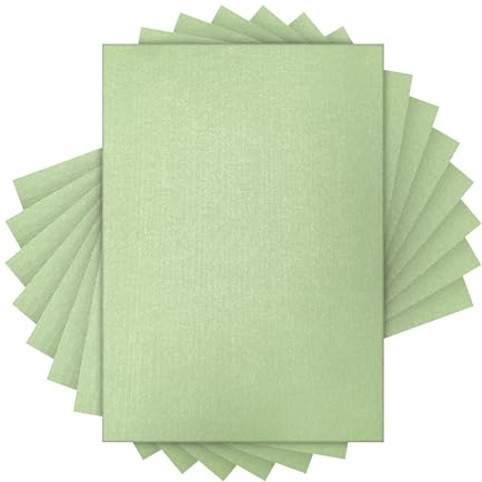 Craft Perfect Perlglanz-Karton, A4, 20 Stück, frische Minze, 250 g/m², doppelseitig, säurefrei, Karton zum Stanzen und Basteln