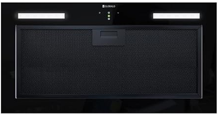 GLOBALO Einbau-Dunstabzugshaube, Unterschrank Küche Dunstabzugshaube, Einbau-Dunstabzugshaube, Unterschrank Küche lackierter Stahl Serie, Pimotion 60.1 Black