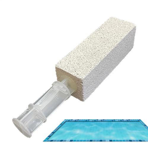 Ruwshuuk Pumice Stone Toilet Bowl Cleaner | Hard Water Rings Scouring Stick Cleaning Stone with Handle - Heavy Duty Cleaner Scrubber Powerful Stain Remover for Pool