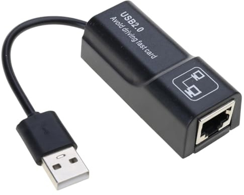 Adaptador de red Ethernet USB 2.0 a 10/100 Mbps, adaptador de red USB 2.0, tarjeta convertidora rápida Ethernet
