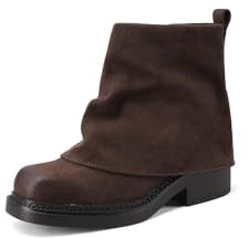 QUEEN HELENA Stivaletti con Zip Stivali Bassi Donna X33-70 (Marrone, Sistema Taglie Calzature EU, Adulto, Donna, Numero, Media, 39)
