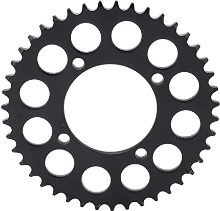 Tyenaza 428 43t Sprocket trasero de la cadena de motocicleta, rueda dentada trasera de acero para kart de bricolaje