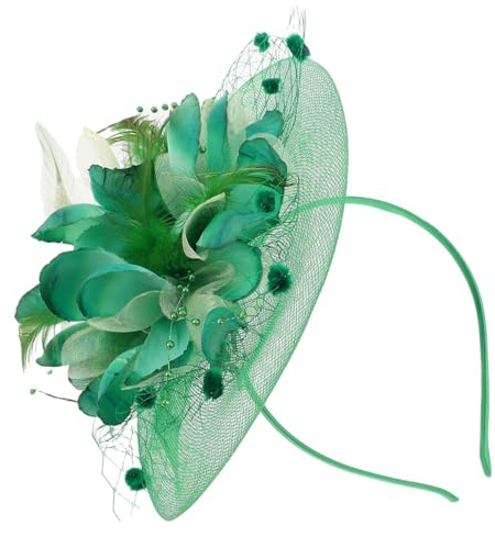 HONITANO Fascinateur Mariage Rétro Mesh et Plume Chapeau Cérémonie pour Mariées et Fêtes Accessoire Cheveux Sécurisé et Élégant