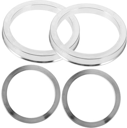 Parliky 4 Piezas Anillos Centradores para Ruedas de Coche Adaptadores de Buje Aleación de Aluminio Duradera para Estabilidad y Rendimiento Mejorado