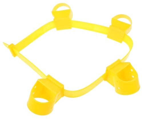Gadpiparty Fixateur de Support d'arbre en Plastique Jaune Résistant pour Tuteur, Sangles de Fixation Robustes, pour Jardinage et Soutien des Arbres Penchés