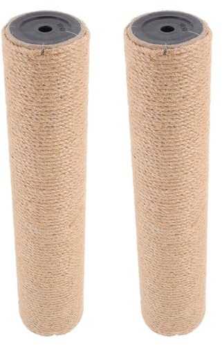 FIXOSHEE 2 Stück Sisal Kratzsäule Ersatzteile 40cm Selbstgemacht Katzenkratzbaum Zubehör für Wohnungskatzen Haustiermöbel