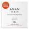 LELO HEX Original Condones Ultrafinos con Mayor Resistencia, Preservativos para Hombre, 54 mm de Diámetro (Paquete de 36)