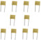 HeyNana Lot de 10 condensateurs en polypropylène non polarisés 275 V 470 nF 0,47 uF 470 J, éliminent le scintillement des LED en éteignant la lumière