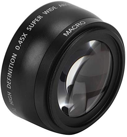 VBESTLIFE 55MM 0.45X Wide Angle Macro Lens, Universal Fit for All Camera Lenses With 55MM Diameter