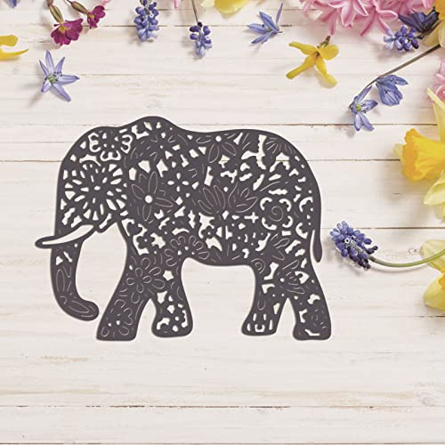 Elefanter matriser för kortframställning gör-det-själv scrapbooking prägling stencil stansningsmall formar konsttillbehör djur metallskärande matriser för pappershantverk scrapbooking-tillbehör