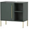 Schildmeyer Kent Waschbeckenunterschrank 151133, waldgrün/Gold, 65,3 x 33,1 x 63,3 cm