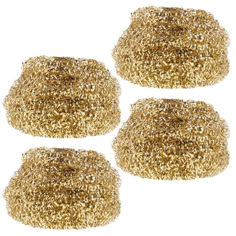 JECOMPRIS Kit 4pcs Boules de Nettoyage en Cuivre pour Pointe de Soudure, Facile à Utiliser, Élimine Excès de Soudure et Débris pour Fer à Souder Précis