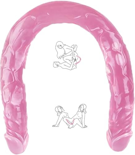 Doppeldildo Realistico in Silicone Morbido - Dildo Doppio per Penetrazione, Sex Toy per Coppie e Donne