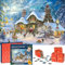 Jigsaw Advent Calendar 2025, Santa's Workshop 1008 Pieces Jigsaw Puzzles, 24 Days Advent Jigsaws for Adults Kids, Christmas Gifts for Boys Girls, Christmas Countdown Calendar