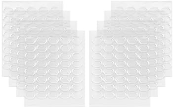 KGDUYC 8 pezzi quadri punti colla gel - trasparente, colla stick da appendere alla parete, punti colla, mastice adesivo, rimovibile, punti colla gel, per il montaggio a parete, 13 x 8 cm