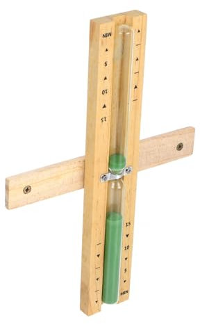 MAGICLULU Sauna-Sanduhr Aus Holz Zeitmesser Für Sauna-Raum Haushalts-Sanduhr Mit Schlichtem Design Kompakte Und Glatter Oberfläche