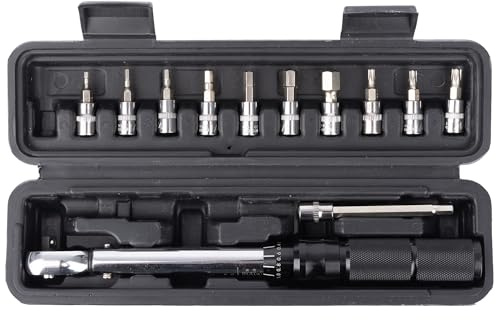 Torque Wrench 2-24Nm TL259 | 1/4 Drive Hex Bits & Torx Keys Set