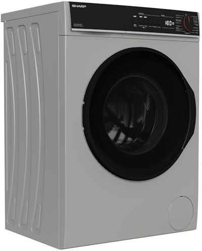 SHARP ES-PRO612SA-DE Waschmaschine (6 kg, EEK A, 1200 U/min.), (Dampf, AquaStop), Silber