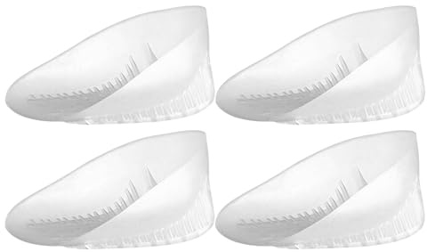 Insertos de cojín de gel para el talón, cojines transparentes de absorción de impactos, acolchado de panal reutilizable resistente, autoadhesivo, antideslizante, comodidad para hombres, mujeres