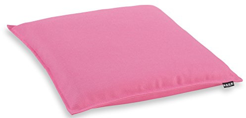 H.O.C.K. Caribe Outdoor Sitzkissen 45x45x4 cm – Wetterfestes Stuhlkissen mit UV-Schutz (Lichtechtheit 7) – Wasserabweisende Gartenstuhl-Auflage – Abnehmbarer Bezug & Waschbar (pink)